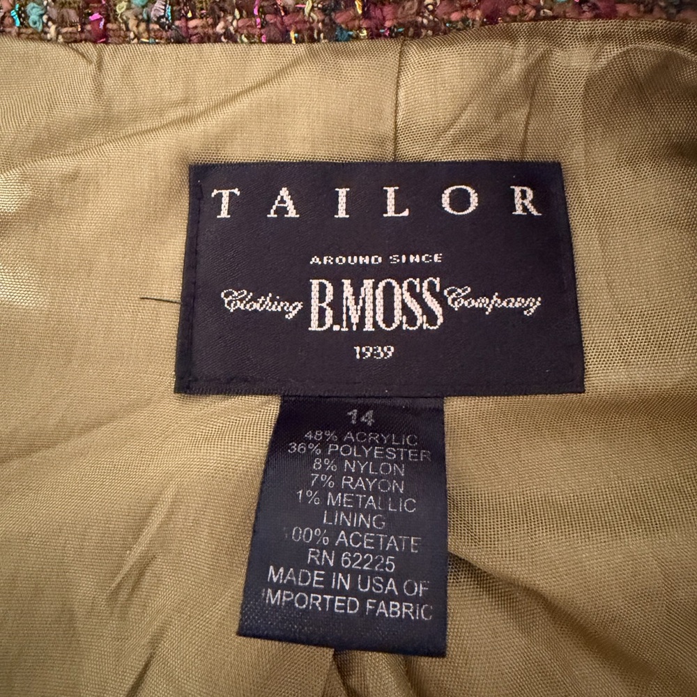 Tailor B. Moss Multicolor Tweed Blazer - Picture 3 of 3